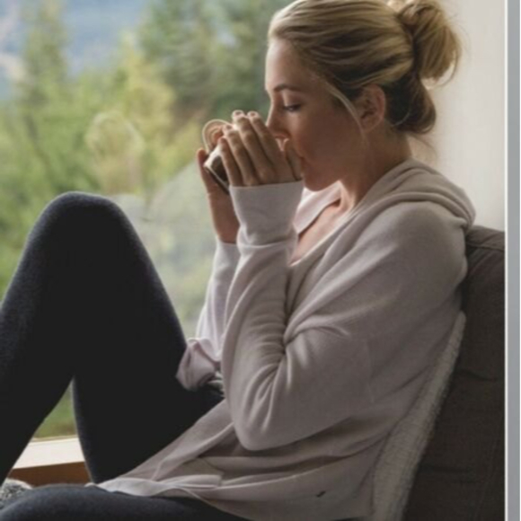 lululemon athletica Sweaters - Lululemon Cabin Yogi Wrap Boolux Cashmere Heather White|Blush Reversible Size 4